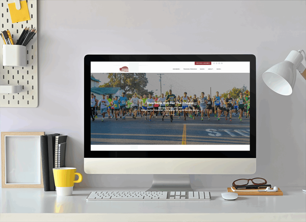 shadowchase running club website redesign