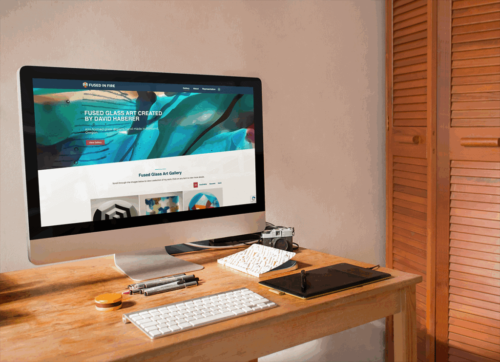 fused in fire art gallery website