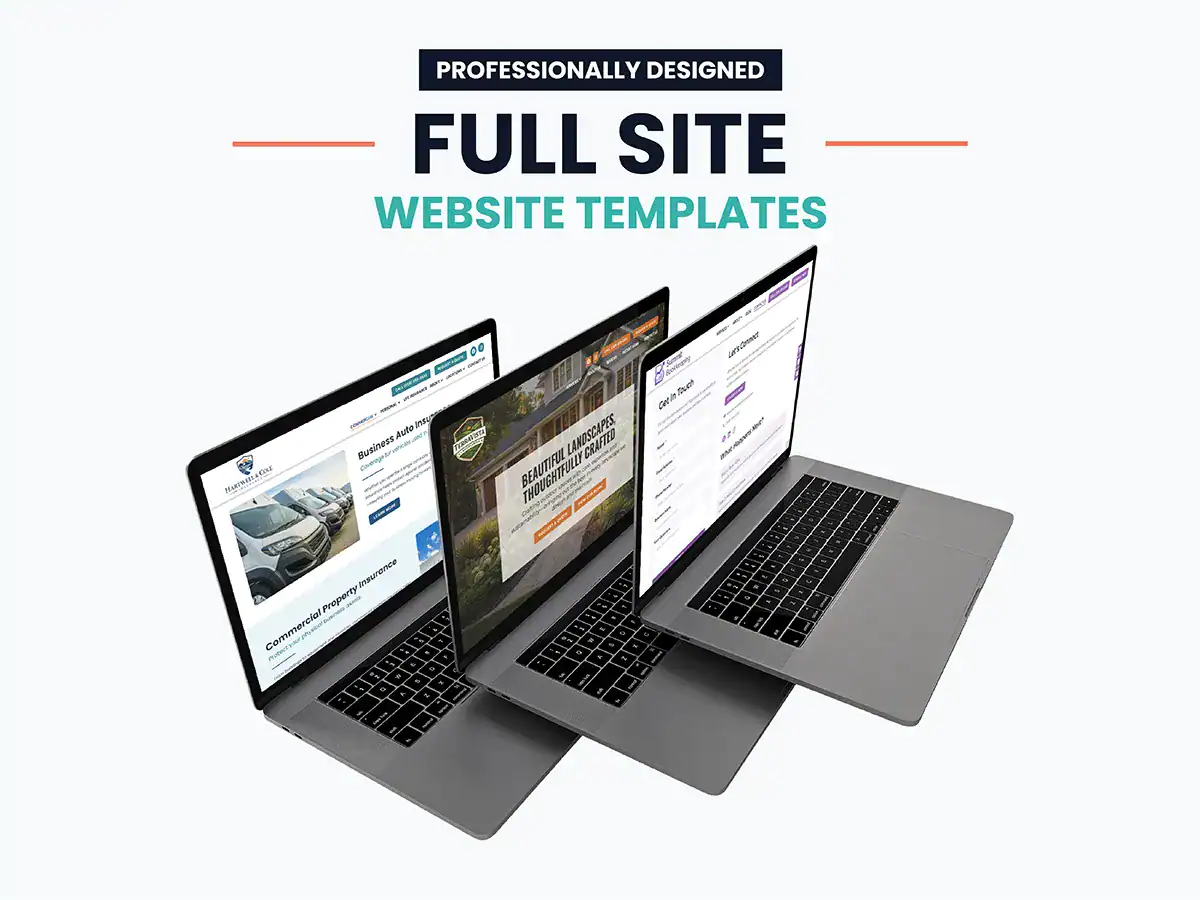full site website templates