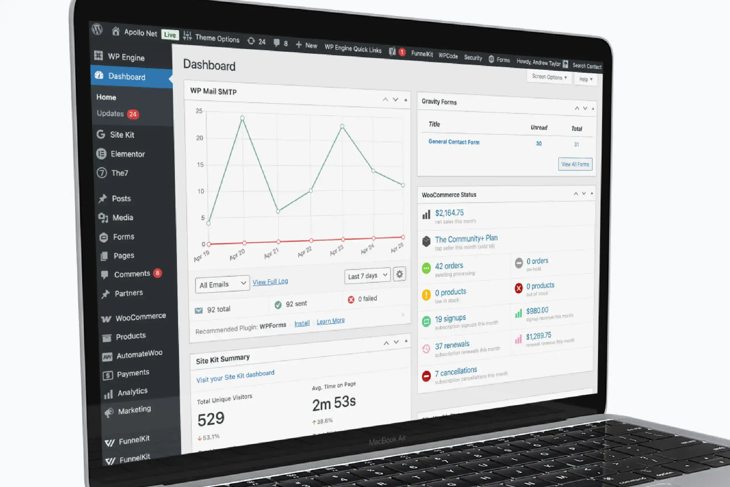 managed WordPress hosting for small business website