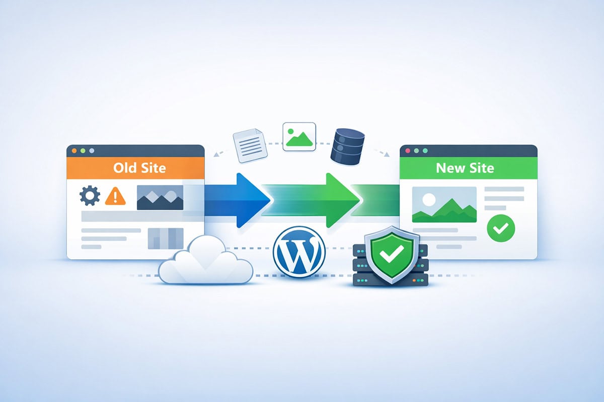 website migration to WordPress and hosting platform